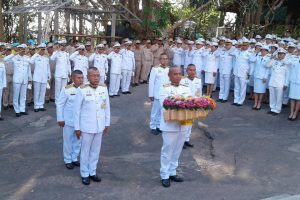 “พิธีอันเชิญพวงดอกไม้พระราชทาน ณ วัดถ้ำขาม”